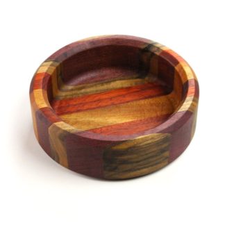 Multi wood dice rolling bowl